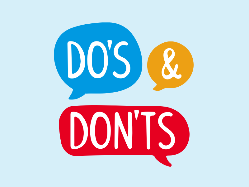 Does and donts. Do's and don'TS. Do and donts. Картинки dos and donts. The list of dos and don`TS.